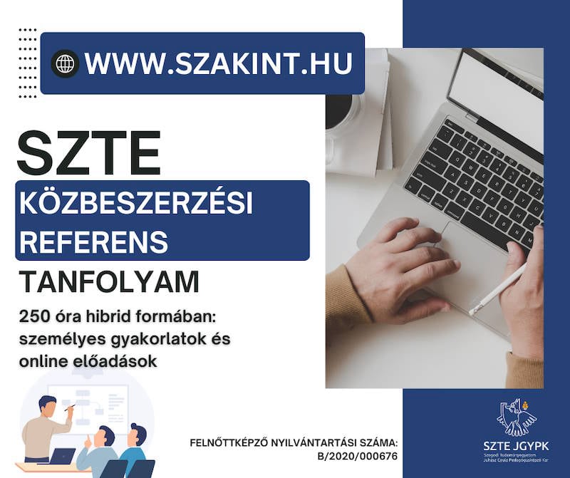SZTE Közbeszerzési Referens képzés